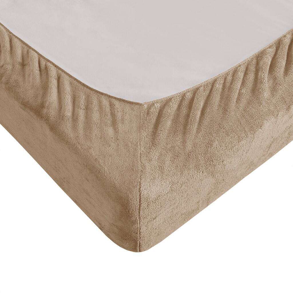 Alt View 4. Gracie Mills - Gracie Mills Dashiell Micro Plush Sheet Set - Taupe.