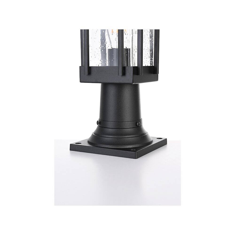 Alt View 1. Elegant Lighting - Melvale 7 inch Outdoor Pendant in Black - Black.