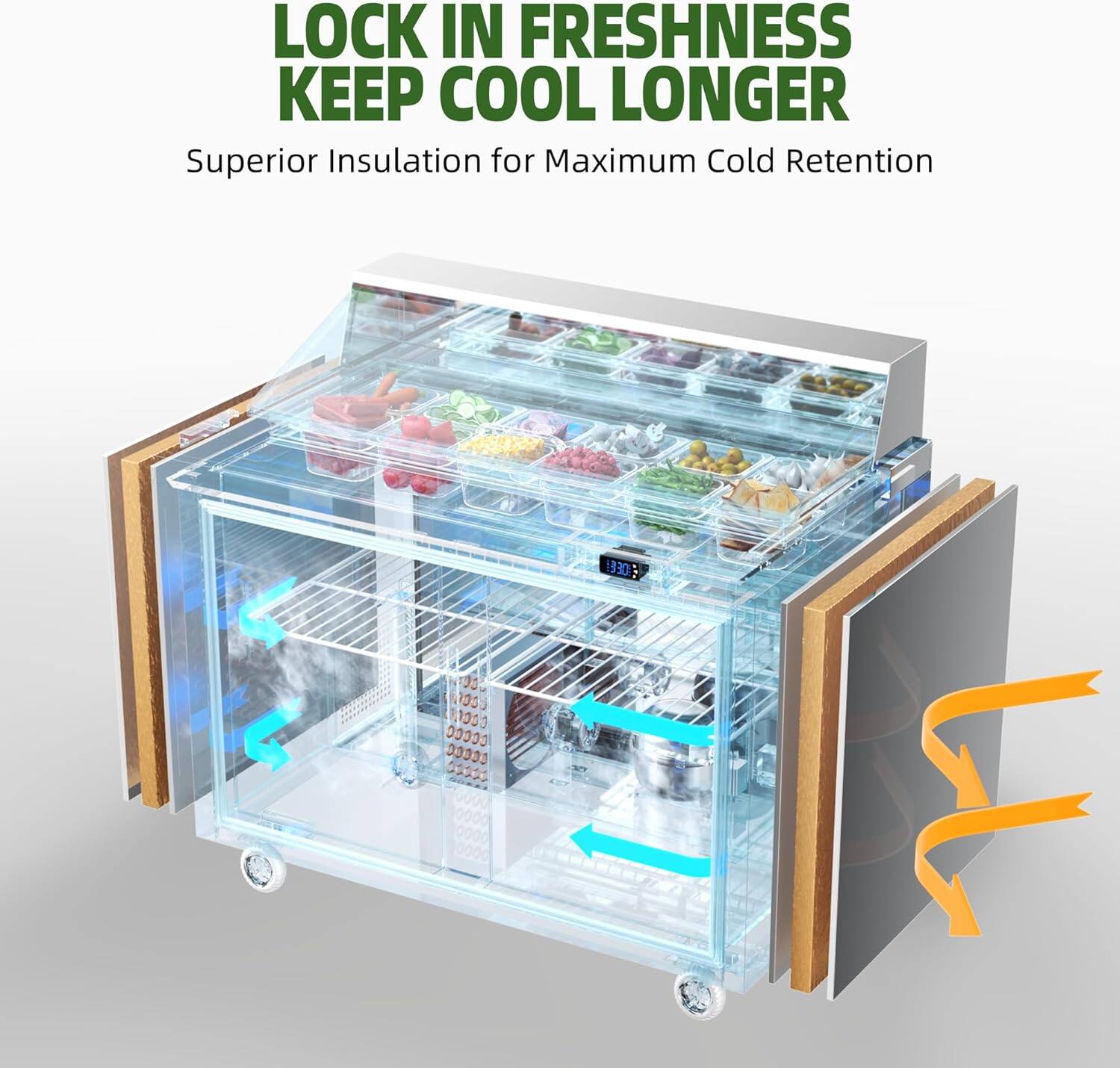 LOCK IN FRESHNESS  
KEEP COOL LONGER  
Superior Insulation for Maximum Cold Retention