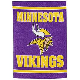 Evergreen Enterprises - Minnesota Vikings 28" x 44" Double-Sided Embossed Suede House Flag - Multicolor