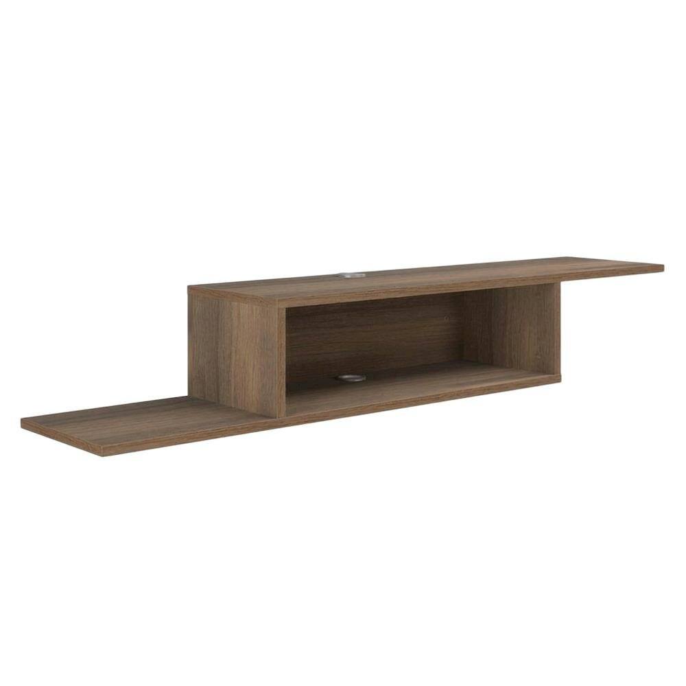 FurniFact - Brown Wall-Mounted TV Stand, Up to 65 Inch Screens, Engineered Wood Design - Beige price history on PriceWatchPro