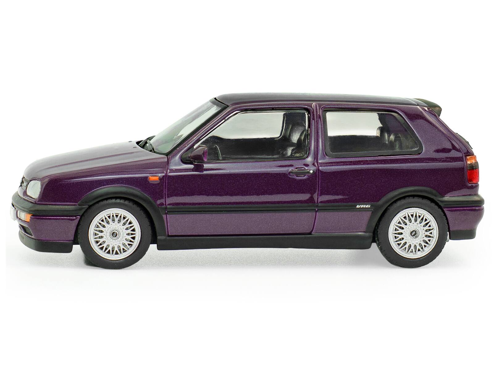 Alt View 1. Solido - 1994 Volkswagen Golf MKIII VR6 Purple Metallic 1/43 Diecast Model Car by Solido.