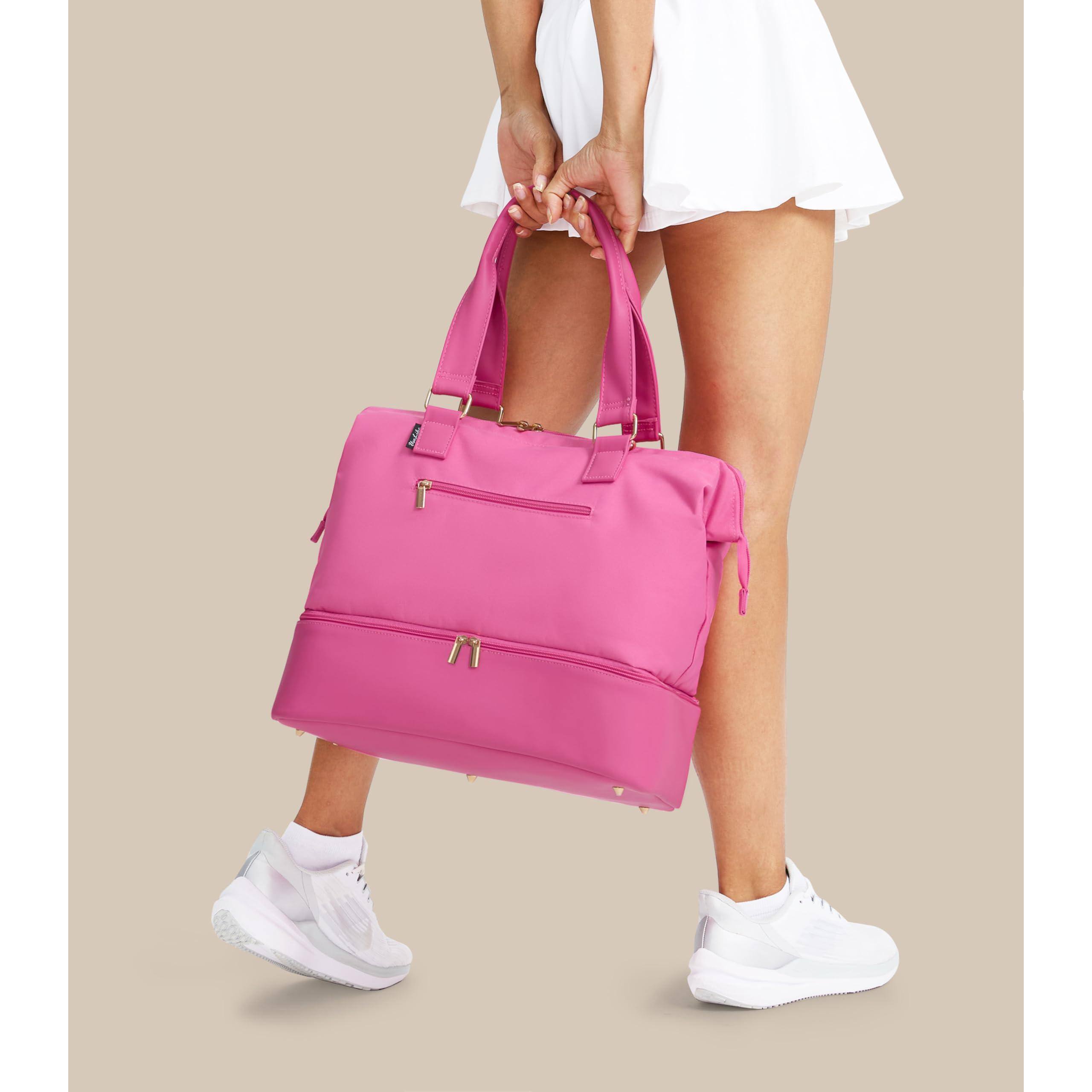 Alt View 3. Paradigms Interiors - Weekender Bags For Women Large Travel Duffel Bag With Shoes Compartment Carry On Overnight Tote Toiletry - 45L-Green-45L.