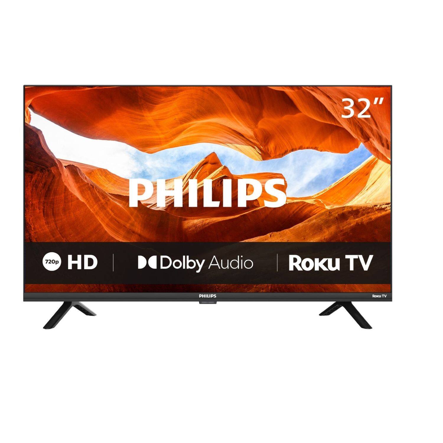 32" PHILIPS 720p HD Dolby Audio Roku TV