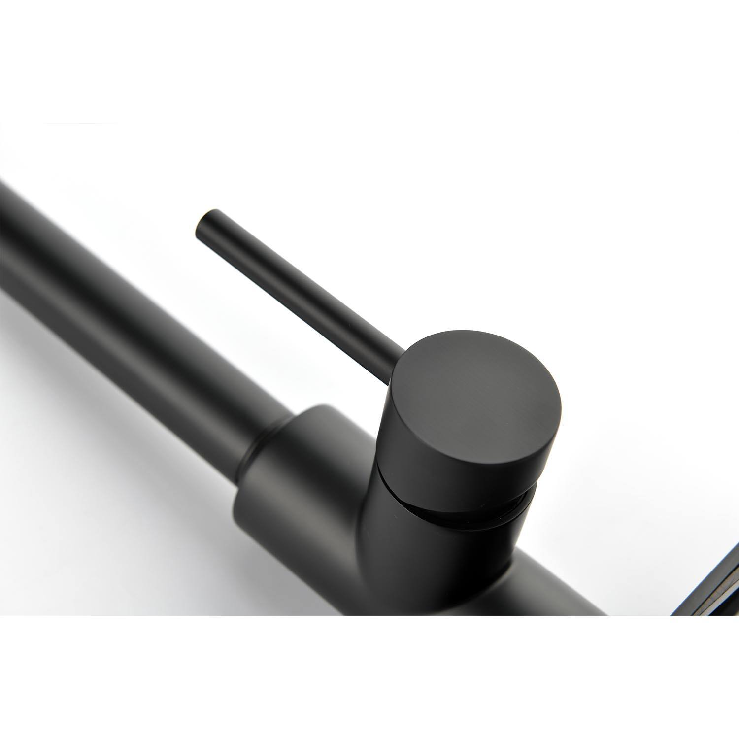 Alt View 1. Siljoy - Kitchen Faucet with Pull Down Sprayer - Matte Black.