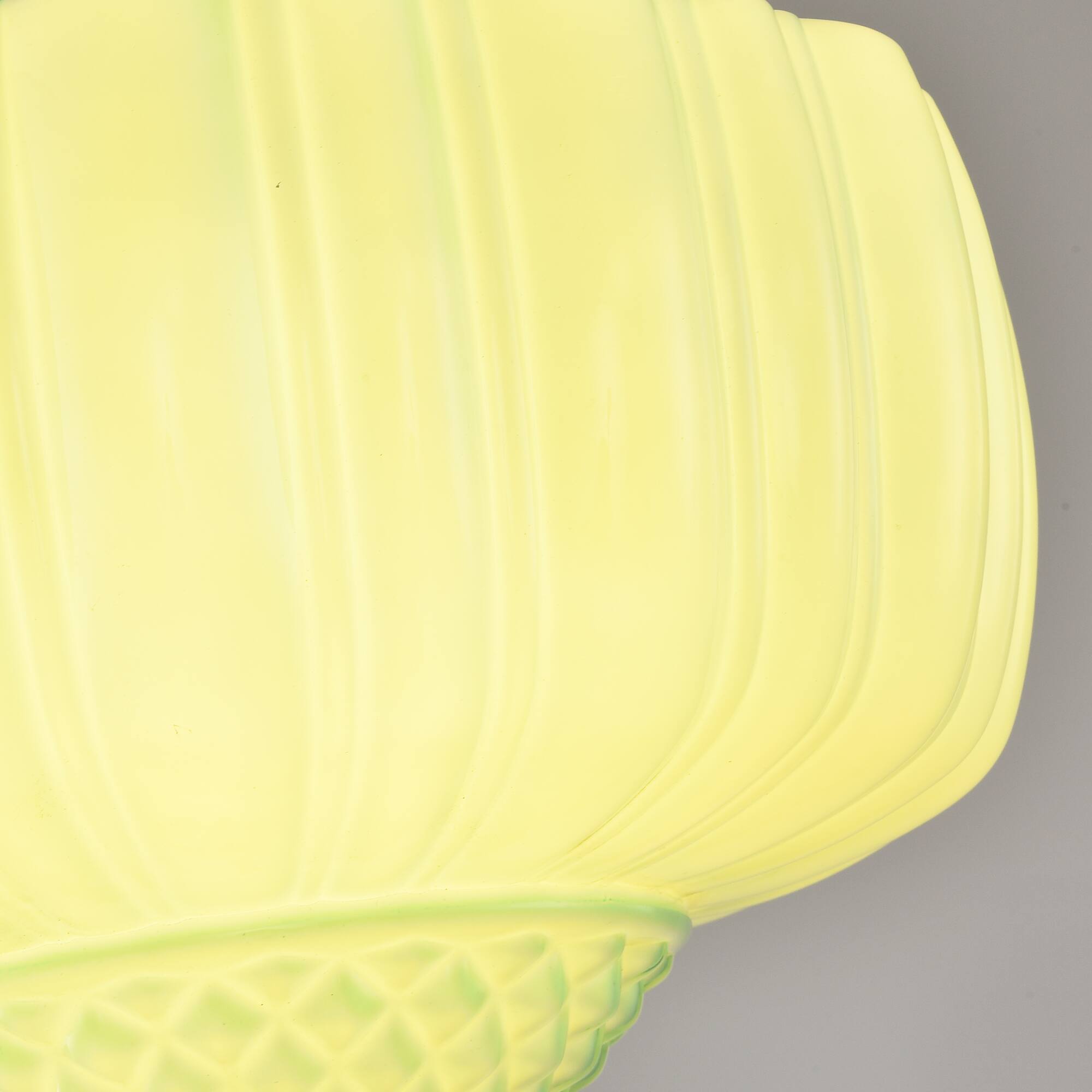 Alt View 9. Parrot Uncle - 13-Inch Vintage Green Ribbed Opal Glass 3-Light Schoolhouse Pendant Ceiling Light - Gold.