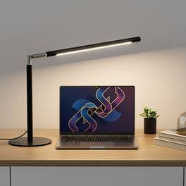 Dazzed Corner - 16" Metal LED Desk Lamp, 15W 1200LM, Dimmable, Adjustable Color