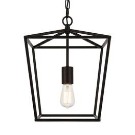 Living District - Maddox Collection Pendant D9.75 H14.5 Lt:1 Finish - Black