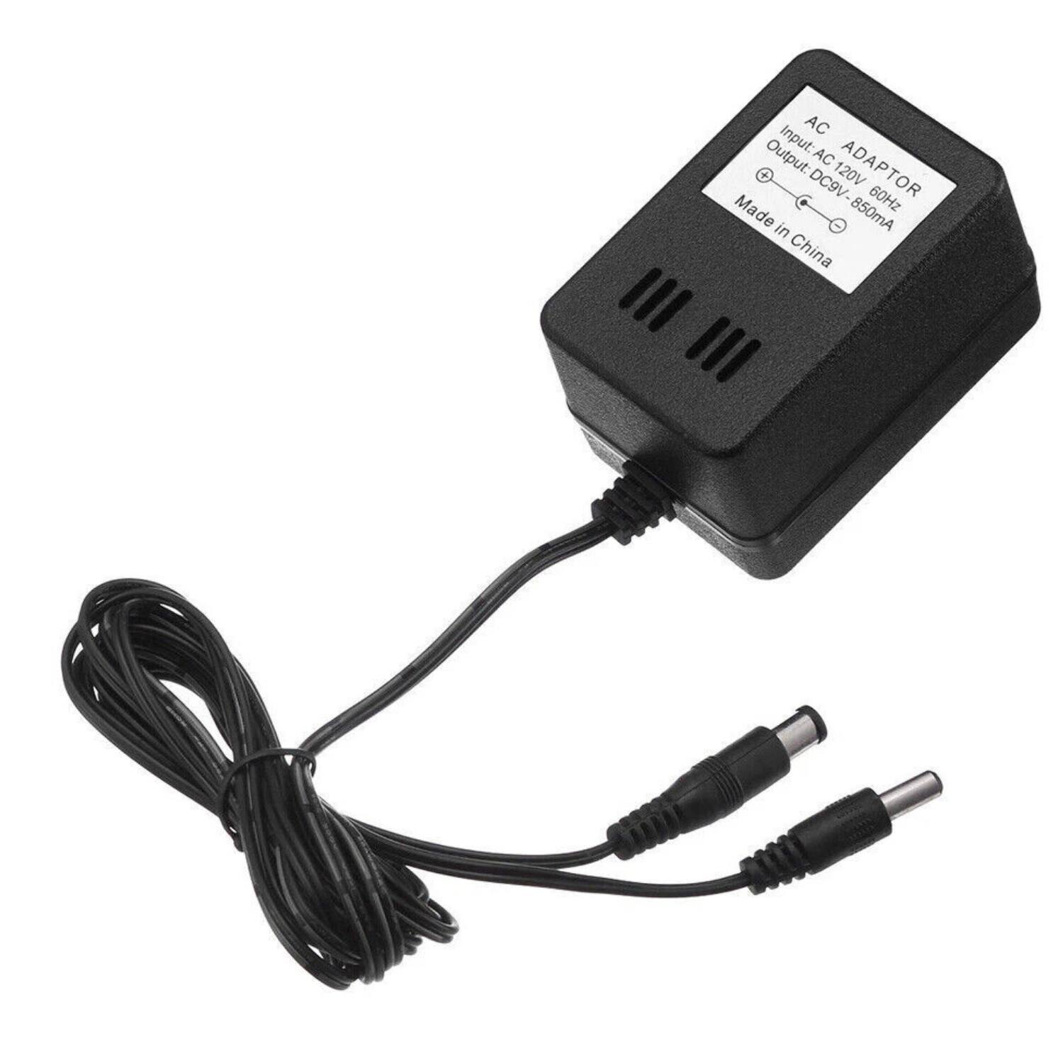 AC Input: 120V 60Hz  
Output: DC9V 850mA  
AC ADAPTOR  
Made in China
