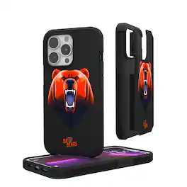 Keyscaper - NFL - Chicago Bears iPhone Rugged Case - 15 - Black
