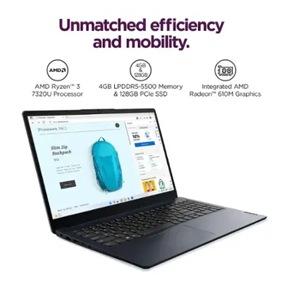Lenovo IdeaPad 1 15.6" (FHD) Laptop AMD Ryzen 3 AMD Radeon 4GB 128GB SSD Abyss Blue 82VG00R2US - Best Buy
