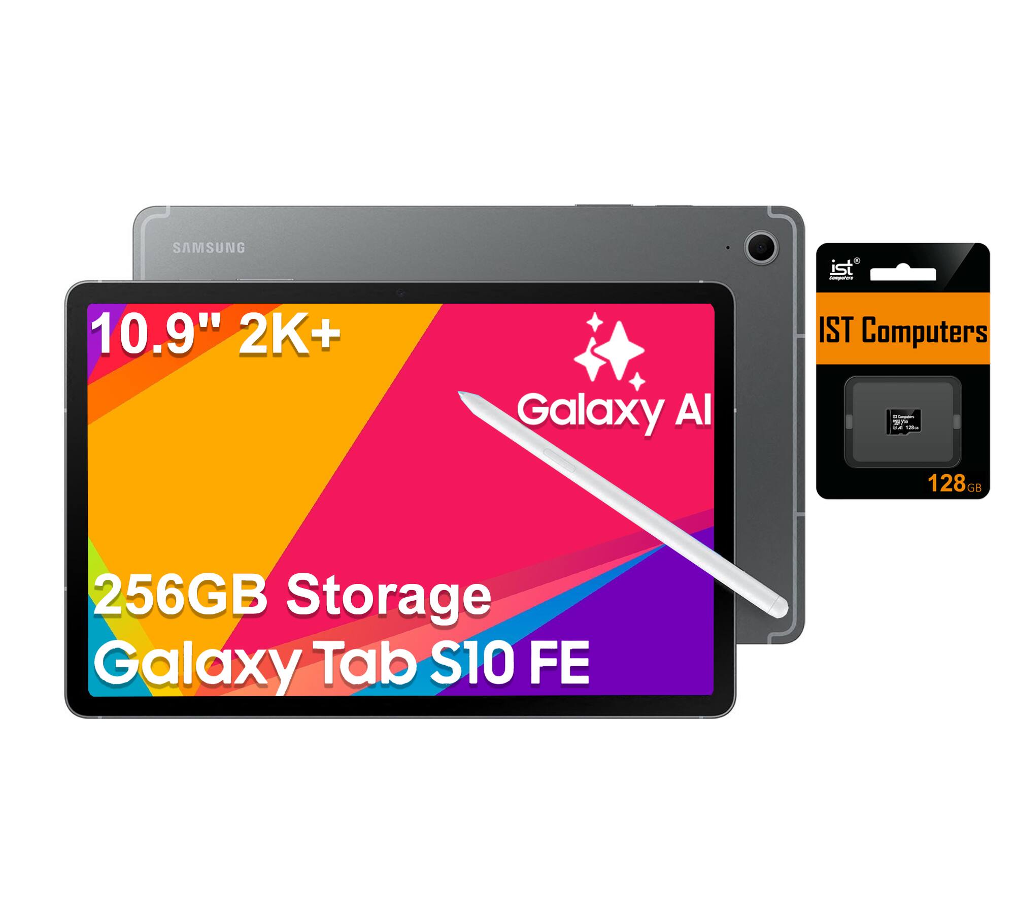 SAMSUNG Galaxy Tab S10 FE
10.9" 2K+
256GB Storage
Galaxy AI
IST Computers
128GB