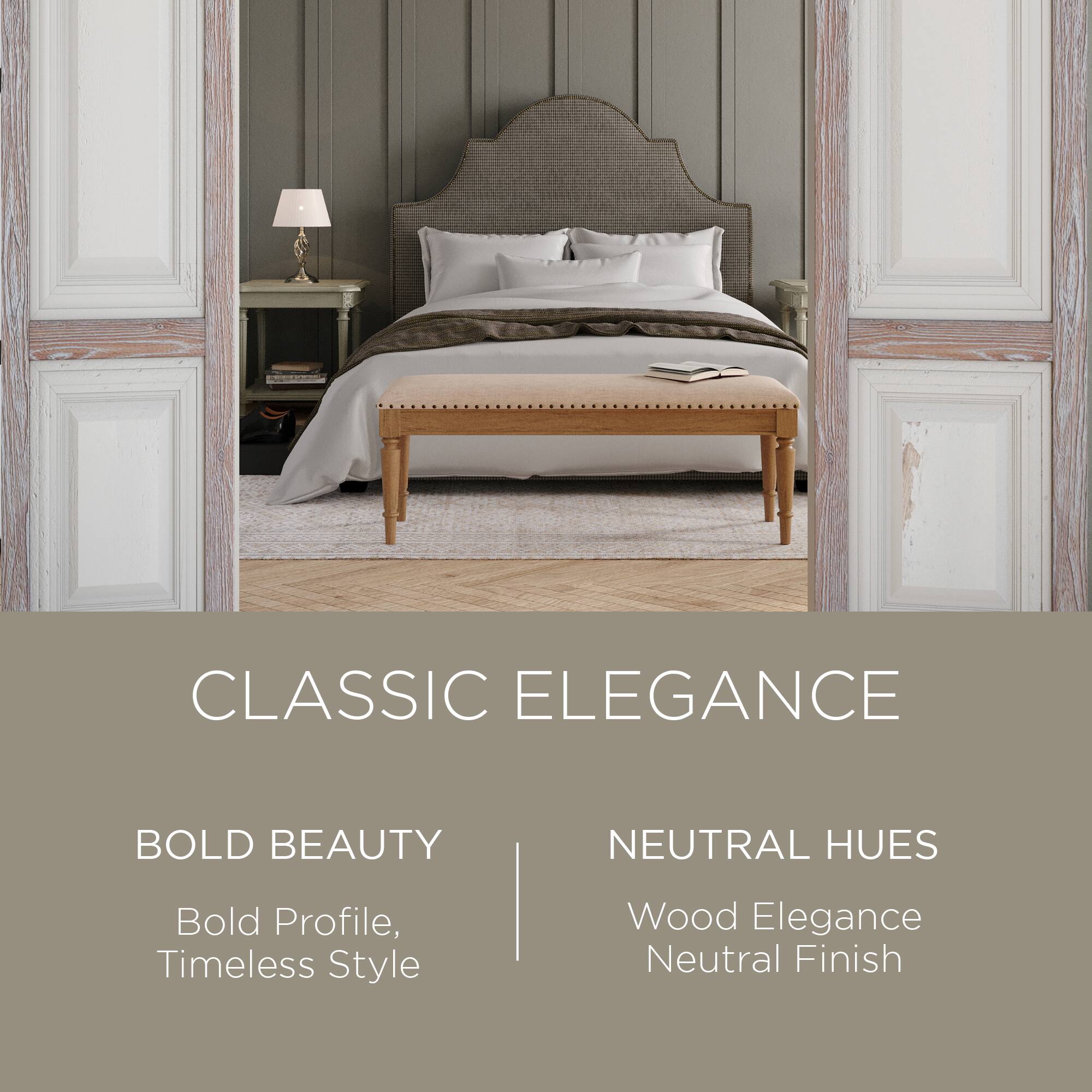 CLASSIC ELEGANCE

BOLD BEAUTY  
Bold Profile, Timeless Style

NEUTRAL HUES  
Wood Elegance  
Neutral Finish