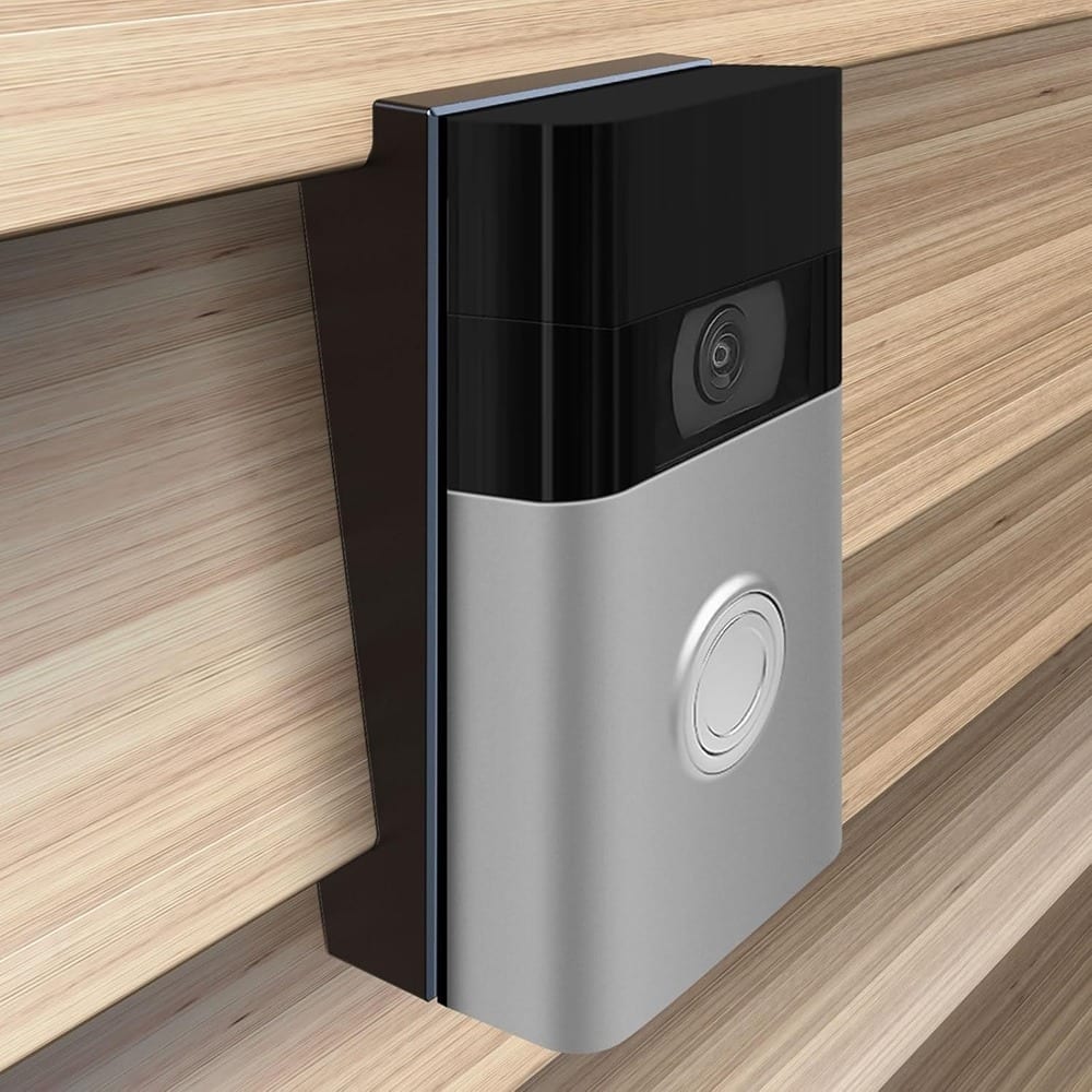 Schertz - Ring Doorbell Siding Mount – Angle Adjustable, for Ring 2/3/3 Plus - Black