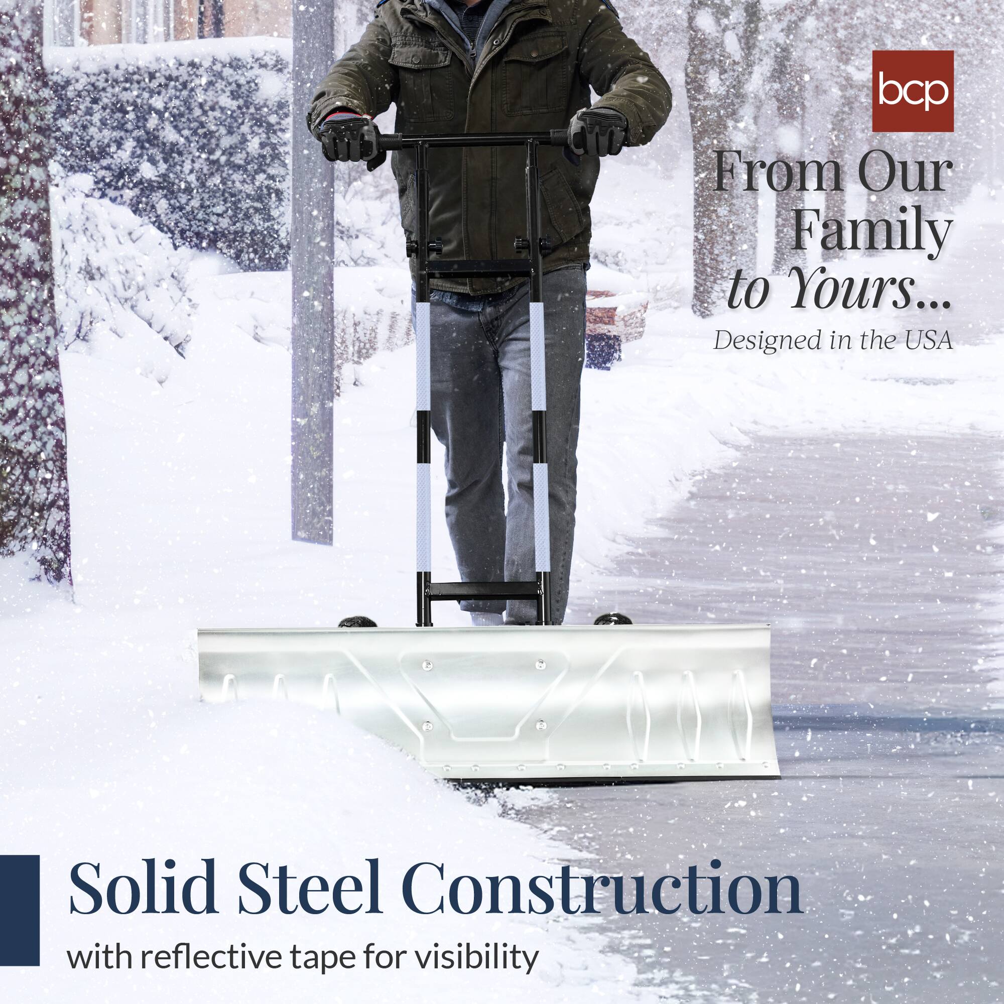 From Our Family to Yours...
Designed in the USA

Solid Steel Construction
with reflective tape for visibility