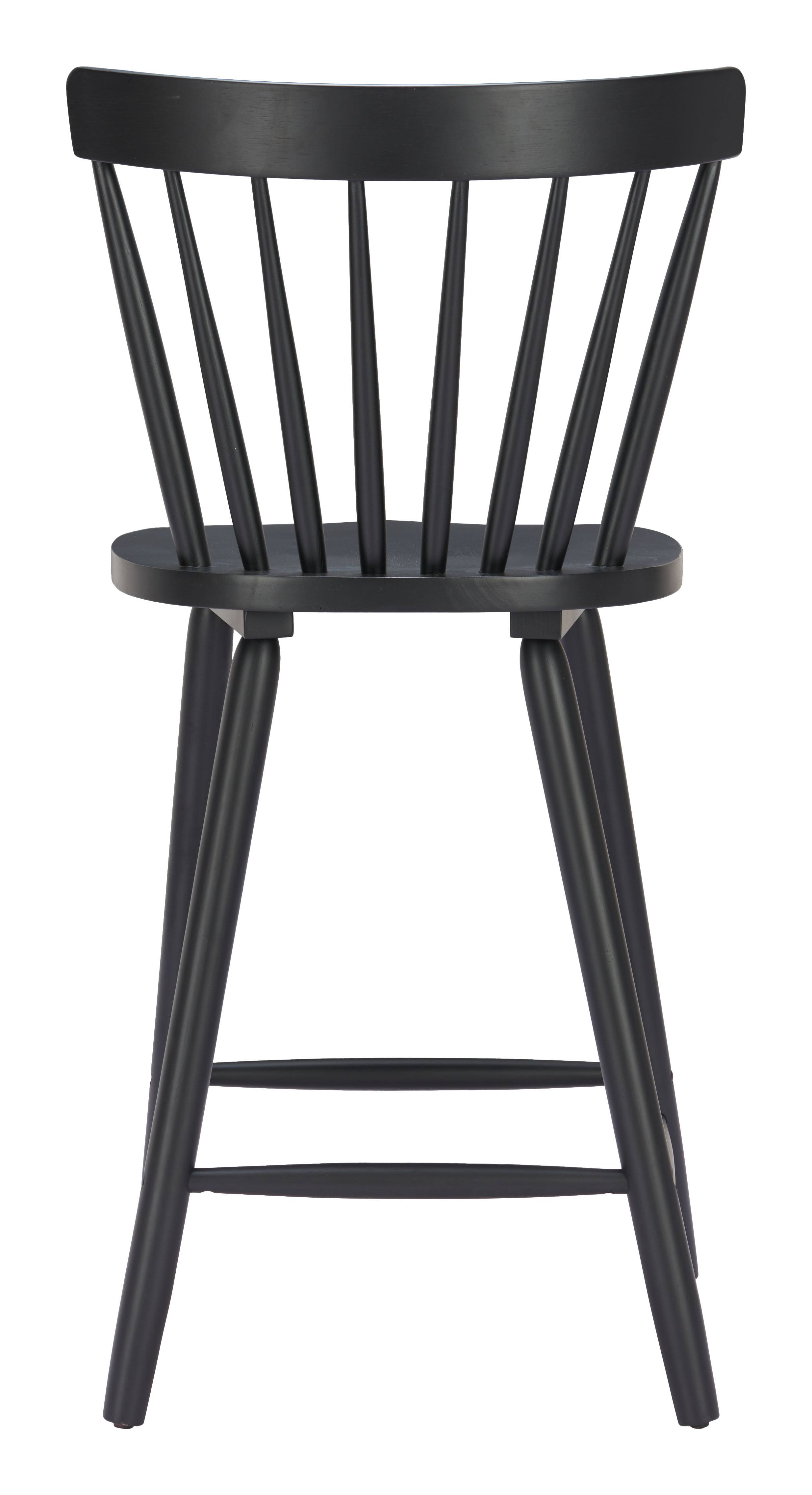 Alt View 2. Hivvago - Tyce Counter Stool (Set of 2) Black - Black.