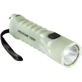 Pelican - 3310CC Correct Color LED Flashlight, 283 Lumens, Photoluminescent Green, AA Battery Power
