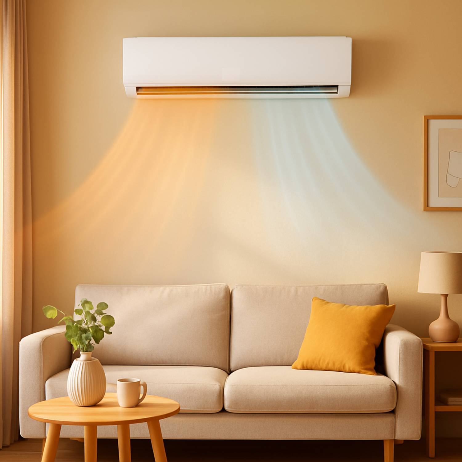 Left. Qeetex - 23 SEER2 18000 BTU Mini Split Air Conditioner Heat Pump with Wifi Control, Heat Cool Up to 1250 Sq.Ft. - White.