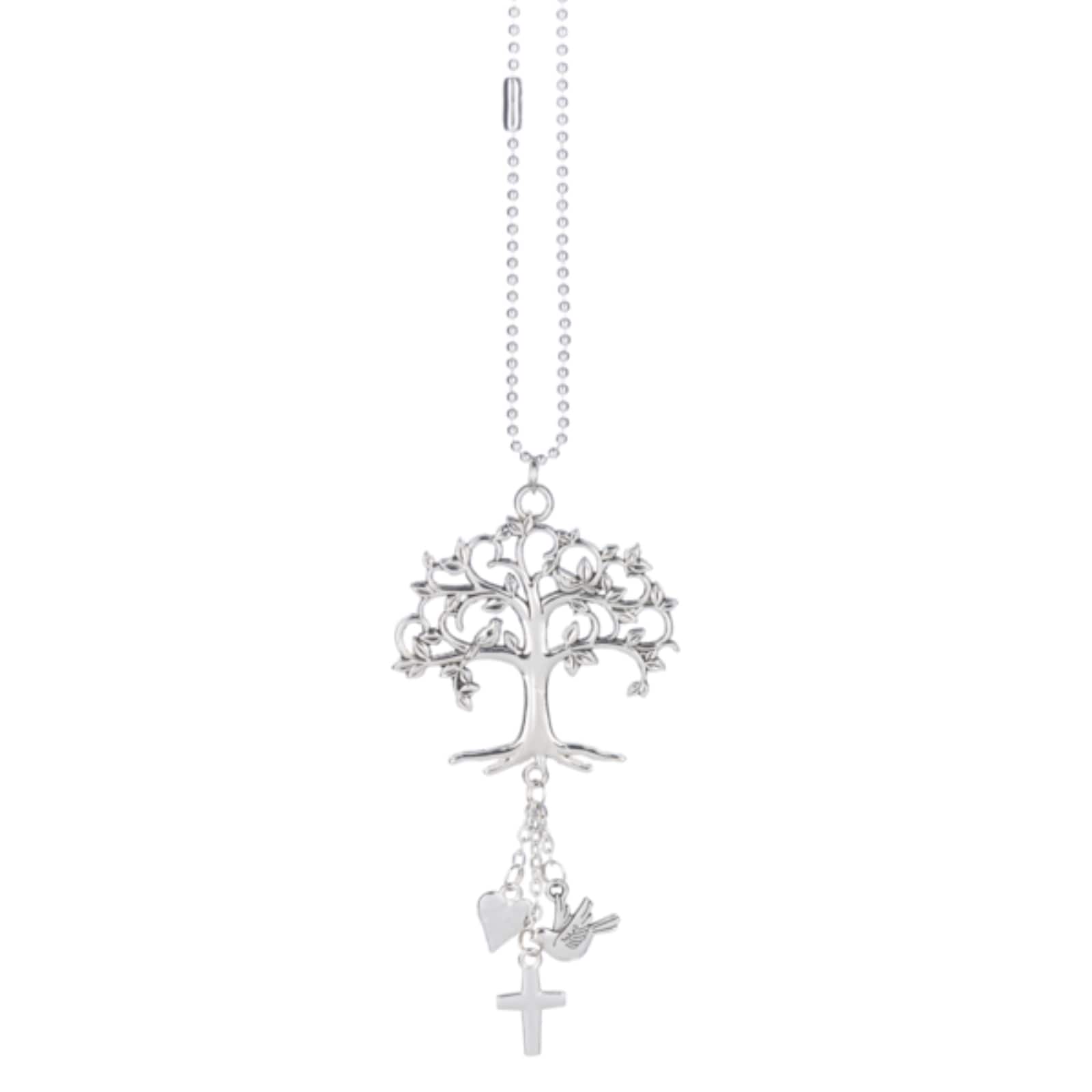 Ganz - Tree of Life Zinc Metal Car Charm with Chain - Silver price history on PriceWatchPro