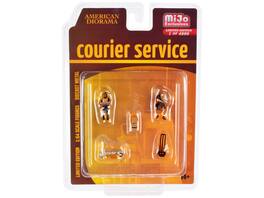 American Diorama - "Courier Service" 5 Piece Diecast Figures Set Limited Edition to 4800 pieces Worldwide for 1/64 Scale - Multi