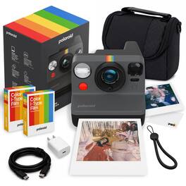 Polaroid - Now Generation 3 i-Type Instant Camera + Film (16) + More - Black