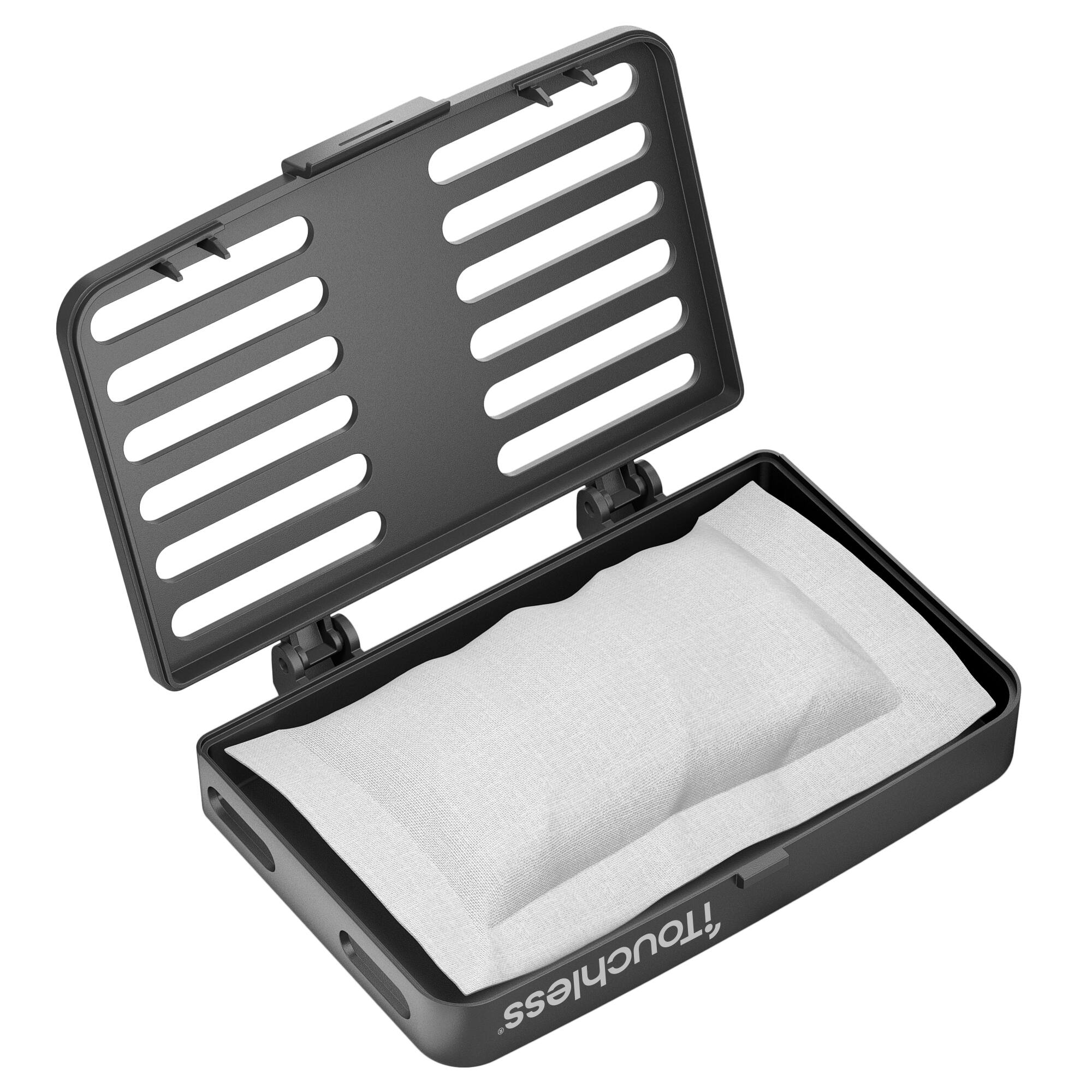 Alt View 2. iTouchless - AbsorbX Stick On Odor Removal Kit (Black) - 2-Pack - Black.