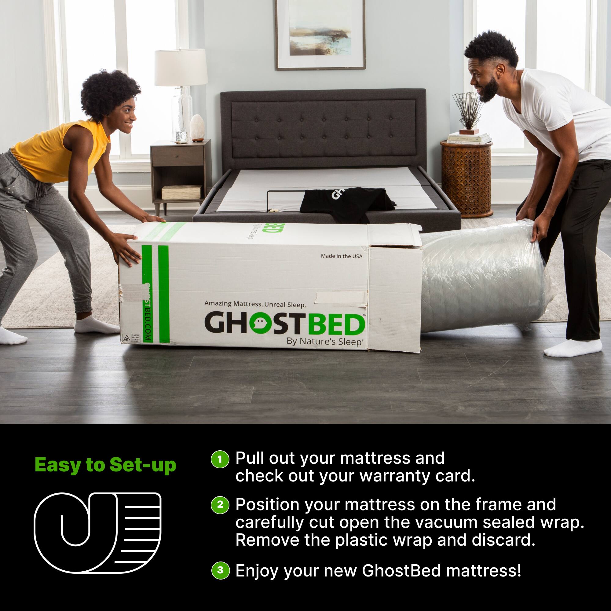 GhostBed Premium 14" Foam Mattress - Thumbnail 5
