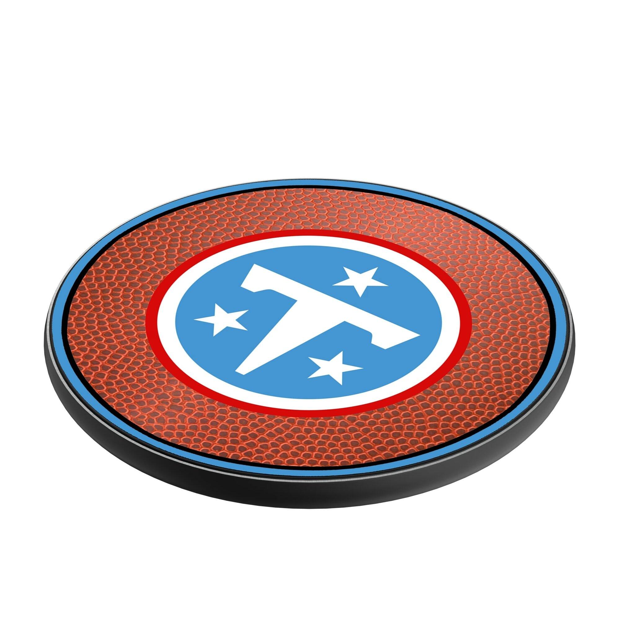 Alt View 1. Keyscaper - Tennessee Titans 15 Watt Wireless Induction Charger - Multicolor.