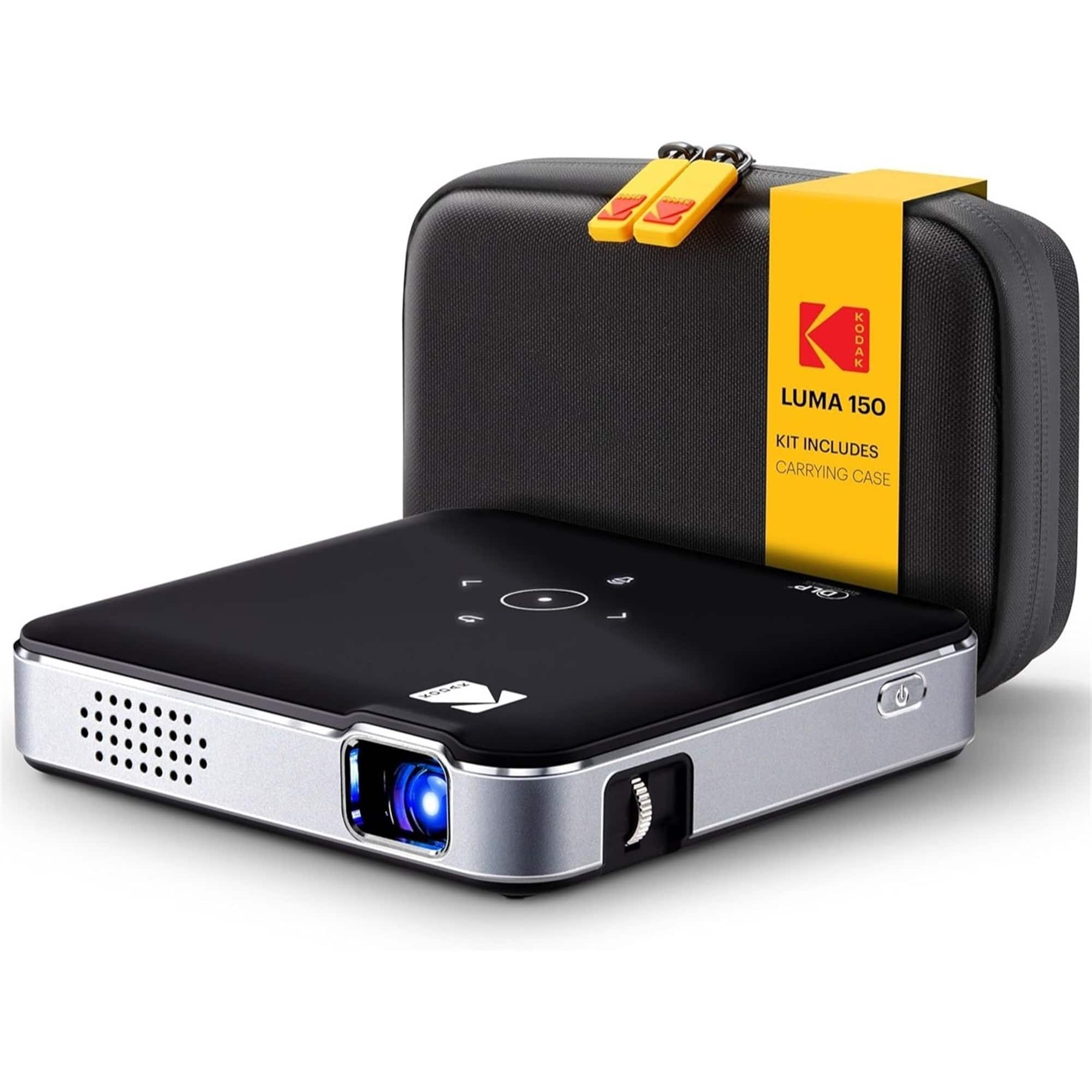 Kodak - Luma 150 Pico Projector, Rechargeable Ultra Mini Projector with Travel Case - Black