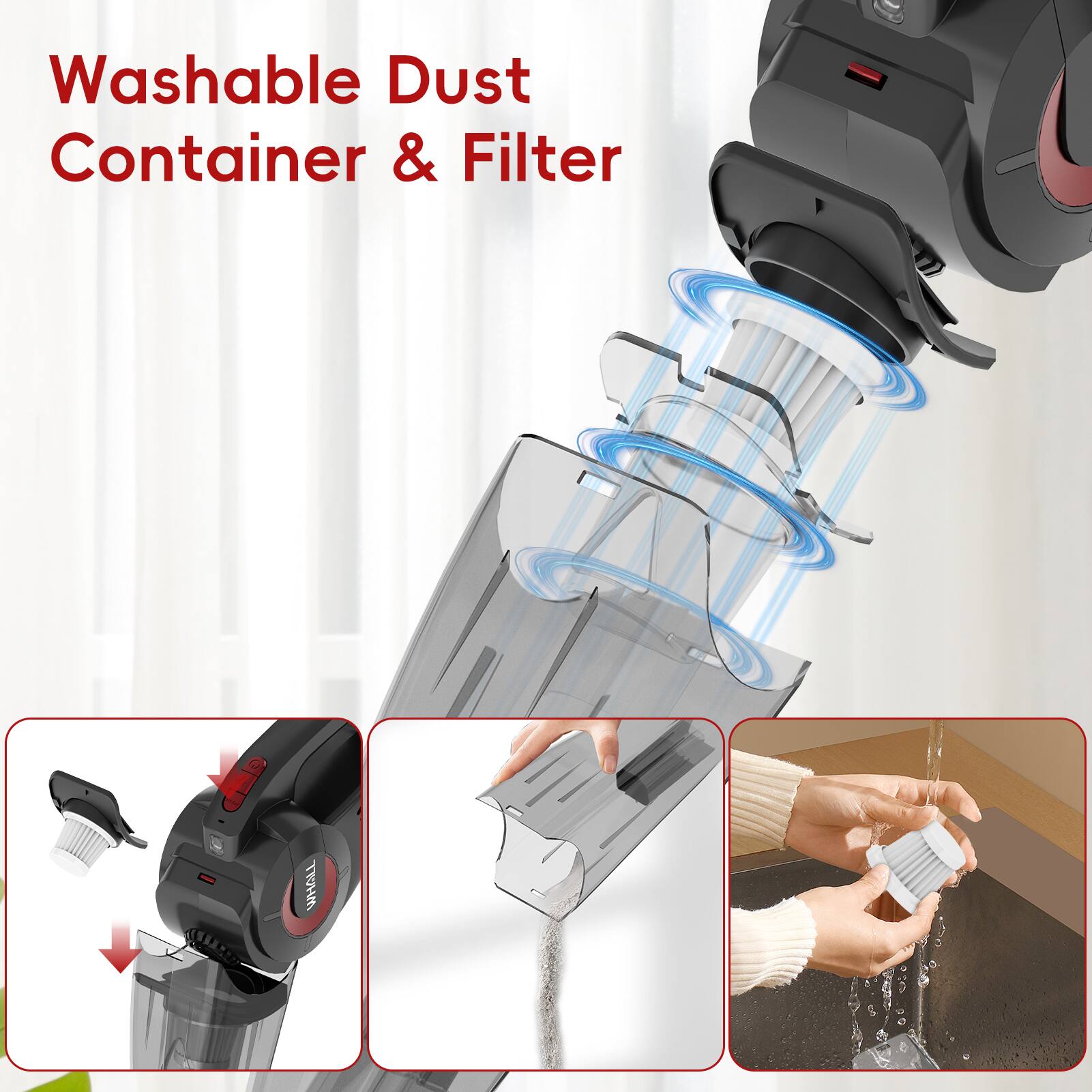 Washable Dust Container & Filter