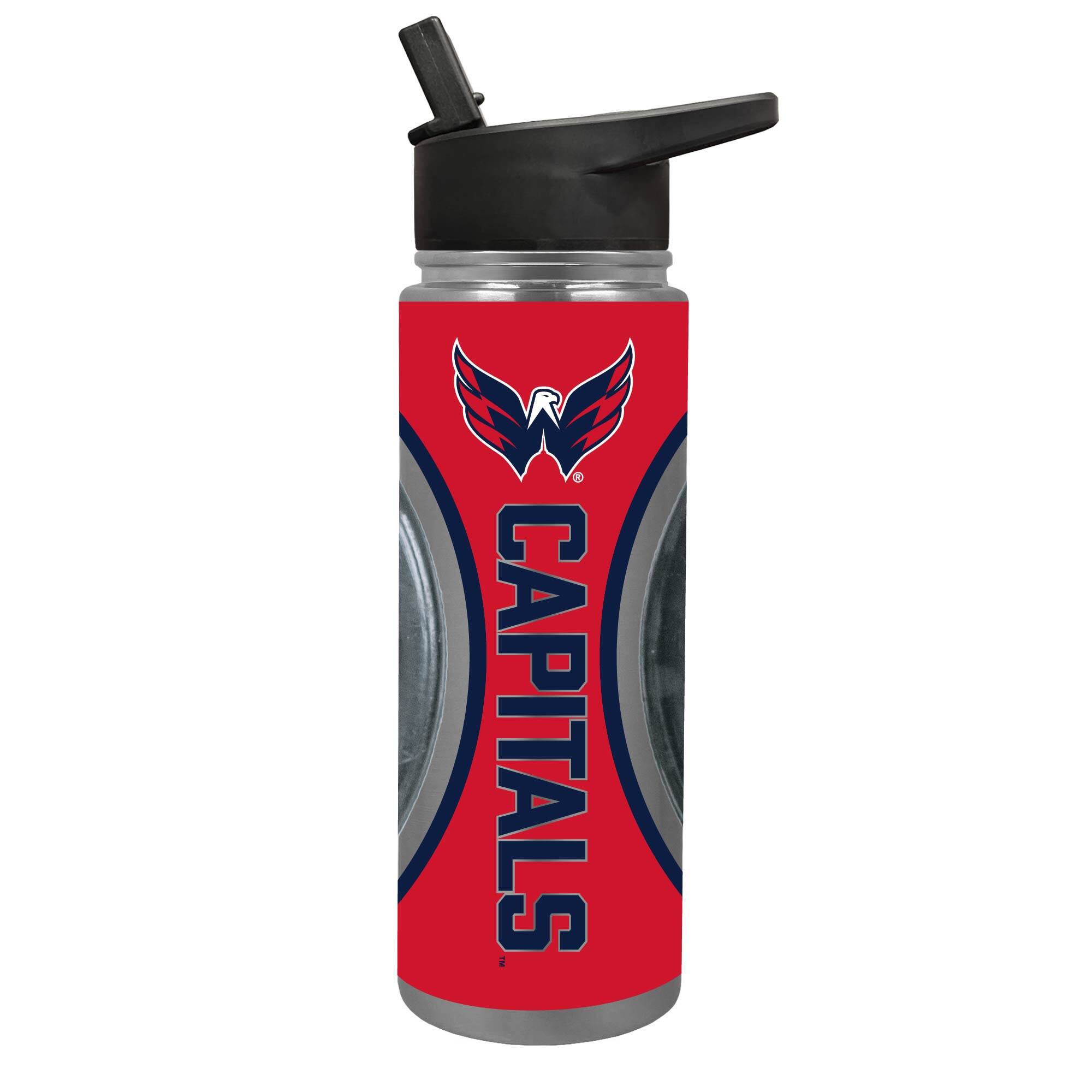 Great American Products - Washington Capitals 24oz. Jr. Thirst Game Puck Hydration Bottle - Black