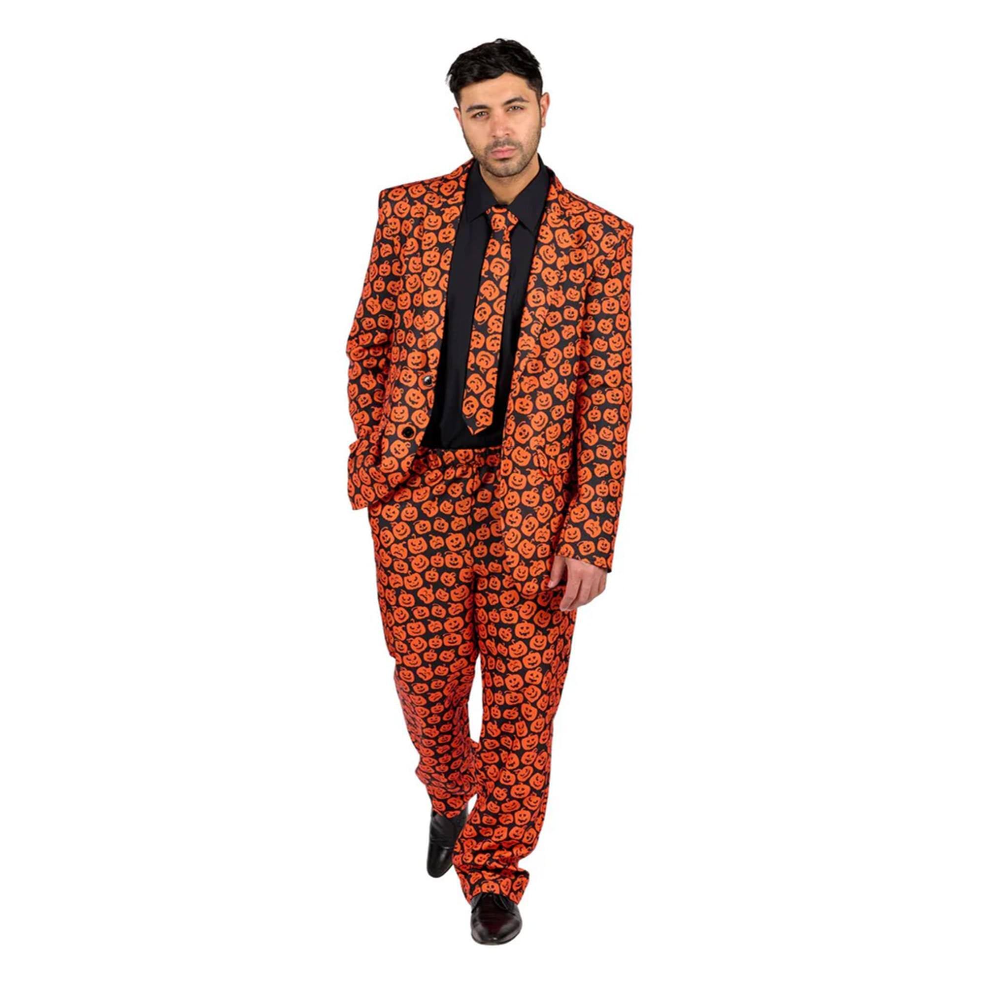 Alt View 2. Orion Costumes - SNL David S. Pumpkins Inspired Adult Costume Suit | Large - Orange.