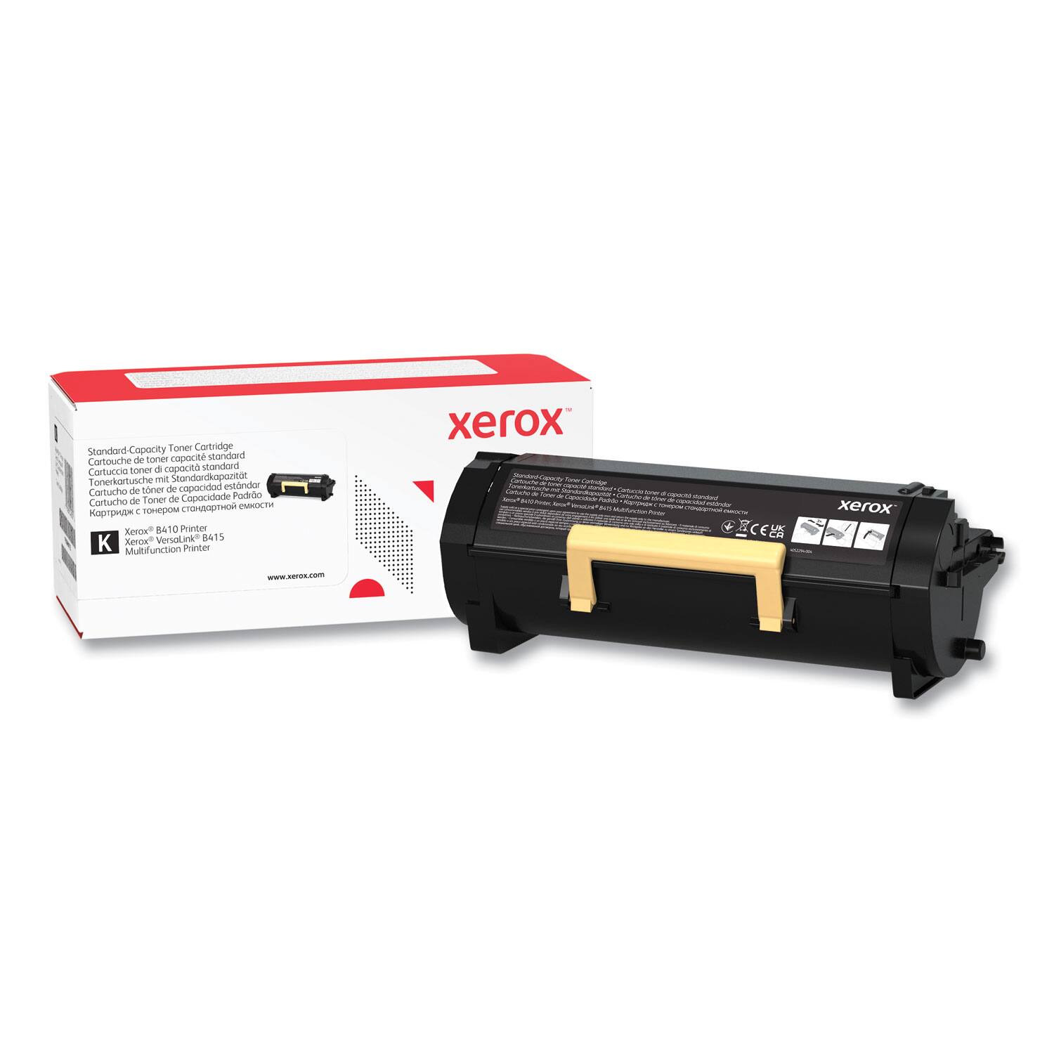 Standard-Capacity Toner Cartridge  
Cartouche de toner de capacité standard  
Cartuccia toner di capacità standard  
Tonerkartusche mt Standardkapazität  
Cartucho de toner de capacidad estándar  
Kapacitásos tonerkartusz  
Cartucho de toner de Capacidade Padrão  
Cartucho de Toner de Capacidade Padrão  

Xerox B410 Inkjet B415  
Multifunction Printer  

www.xerox.com