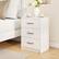 Alt View 1. Costway - 1 PCS 3-Drawer Nightstand Modern Bedside Table with Storage Anti-Toppling Kit for Bedroom - White.