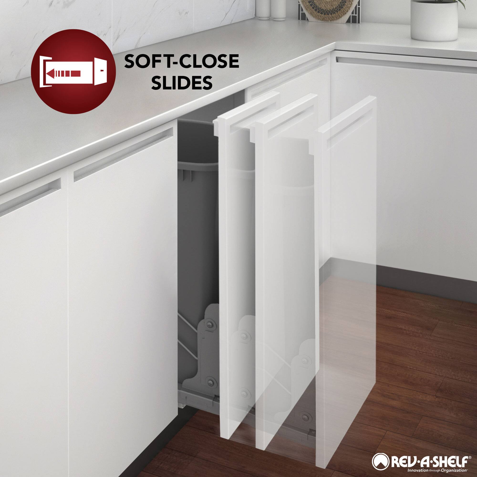 SOFT-CLOSE SLIDES  
REV-A-SHELF  
Innovation in Organization