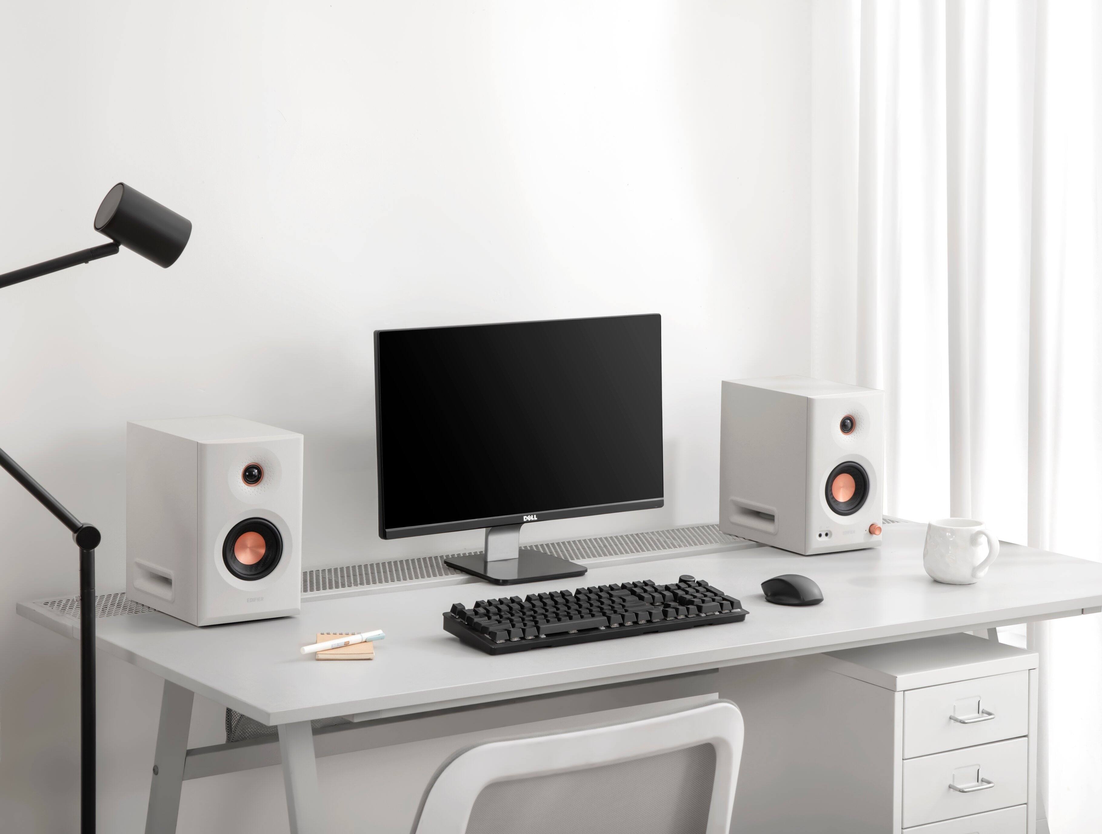 Alt View 9. Edifier - MR5 Powered Studio Monitor 2.0 Speakers (Pair) - White.