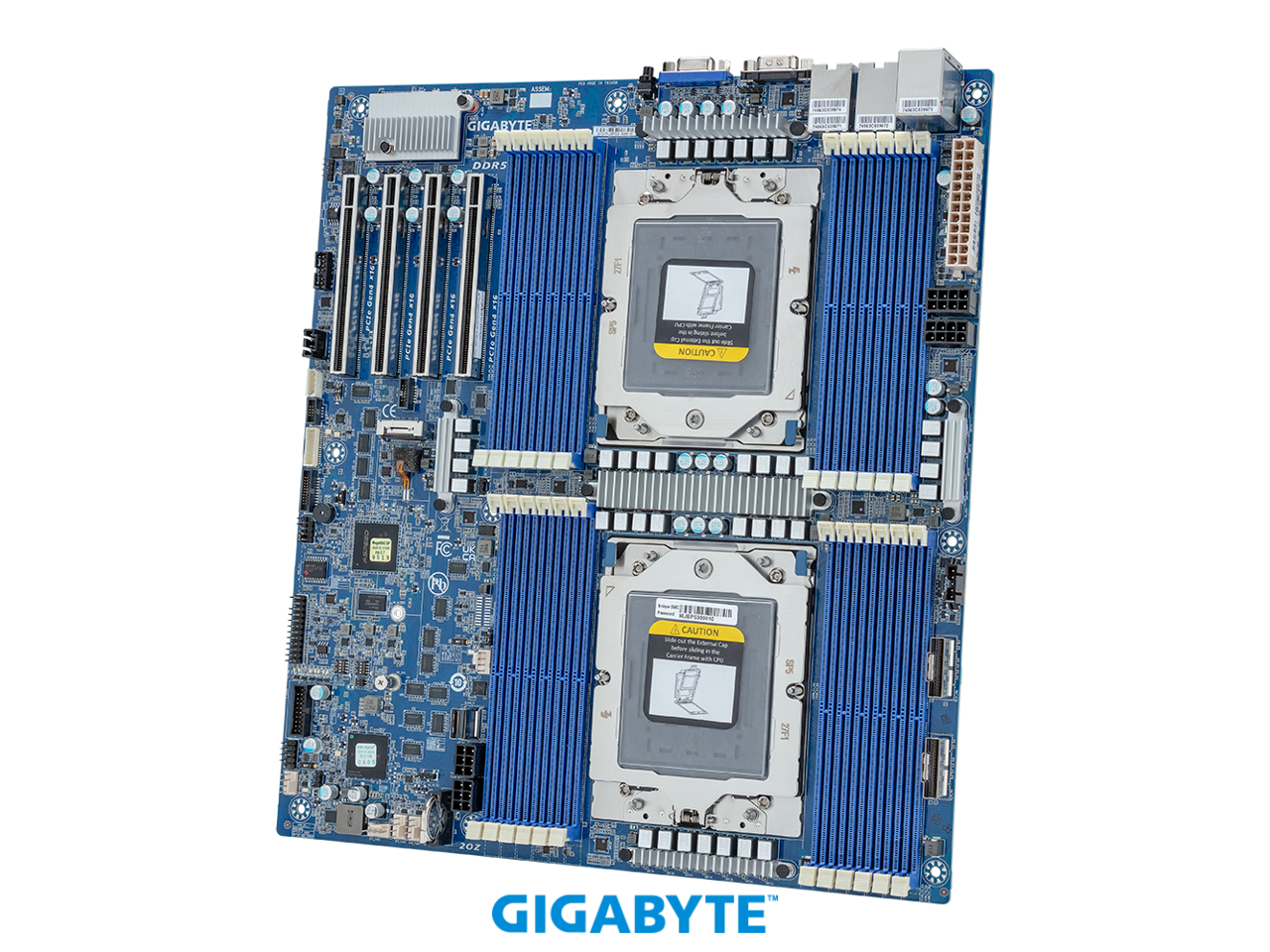 GIGABYTE - MZ73-LM1 Motherboard - AMD EPYC™ 9005/9004 - E-ATX DP PCIe Gen4 cTDP 400W