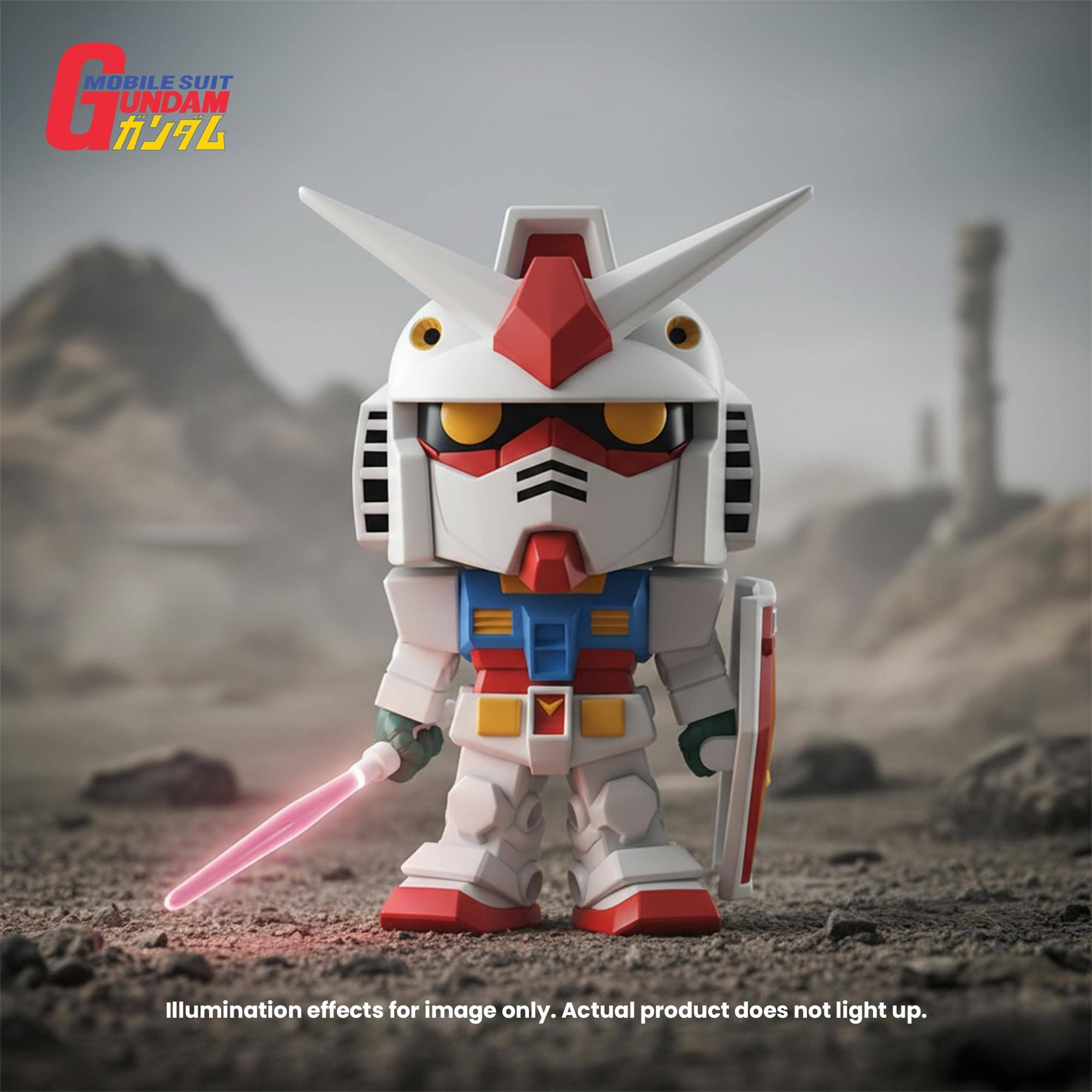 MOBILE SUIT GUNDAM  
Illumination effects for image only. Actual product does not light up.