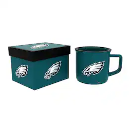 Evergreen Enterprises - Philadelphia Eagles 14oz. Ceramic Camp Cup with Gift Box - Multicolor