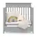 Alt View 12. Storkcraft - Petal 4-in-1 Convertible Mini Crib - Pebble Gray.