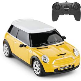 JuzToys - Remote Control Car, 1:24 RC Car Mini Cooper Model 2.4G RC Car Cars - Yellow