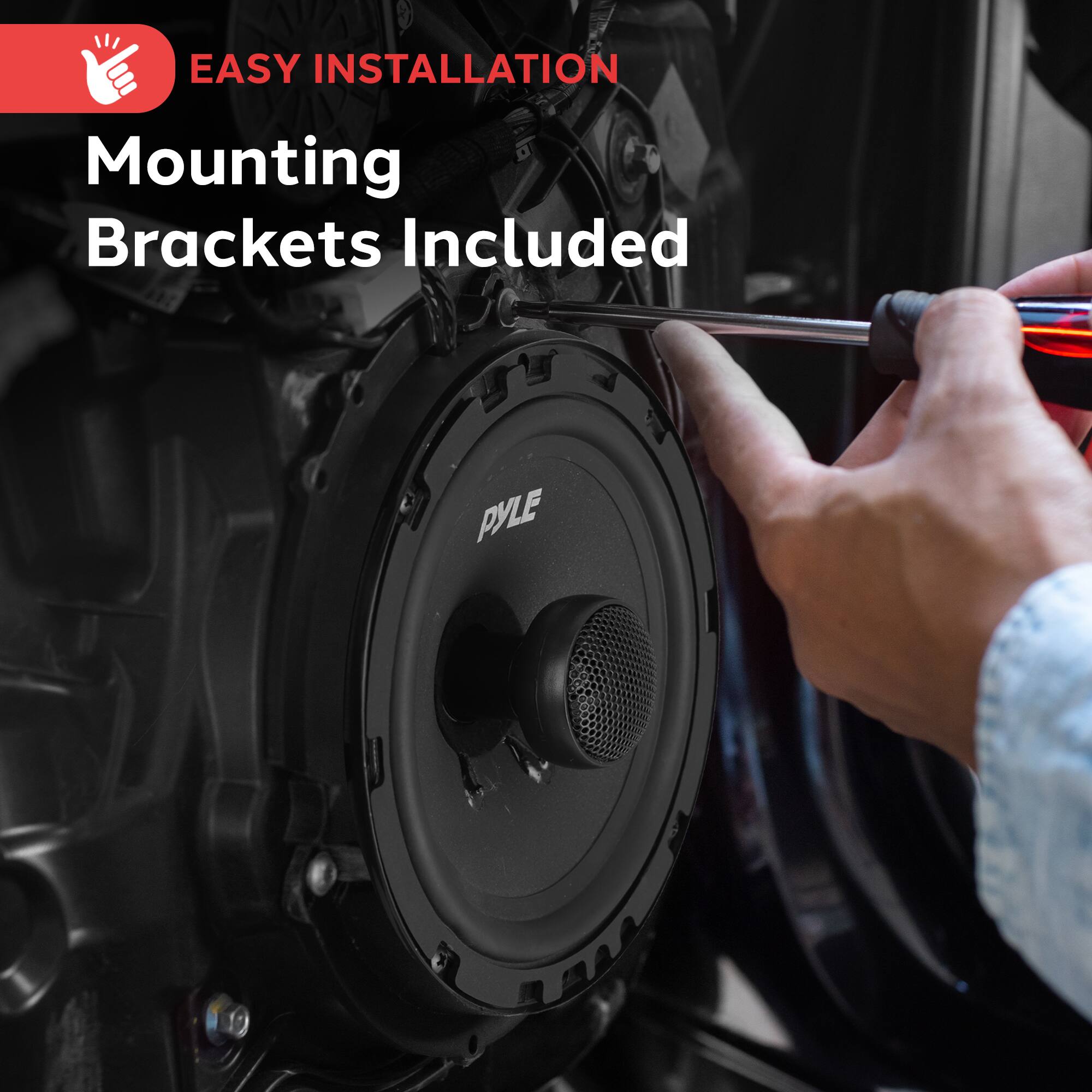 EASY INSTALLATION Mounting Brackets Included PYLE