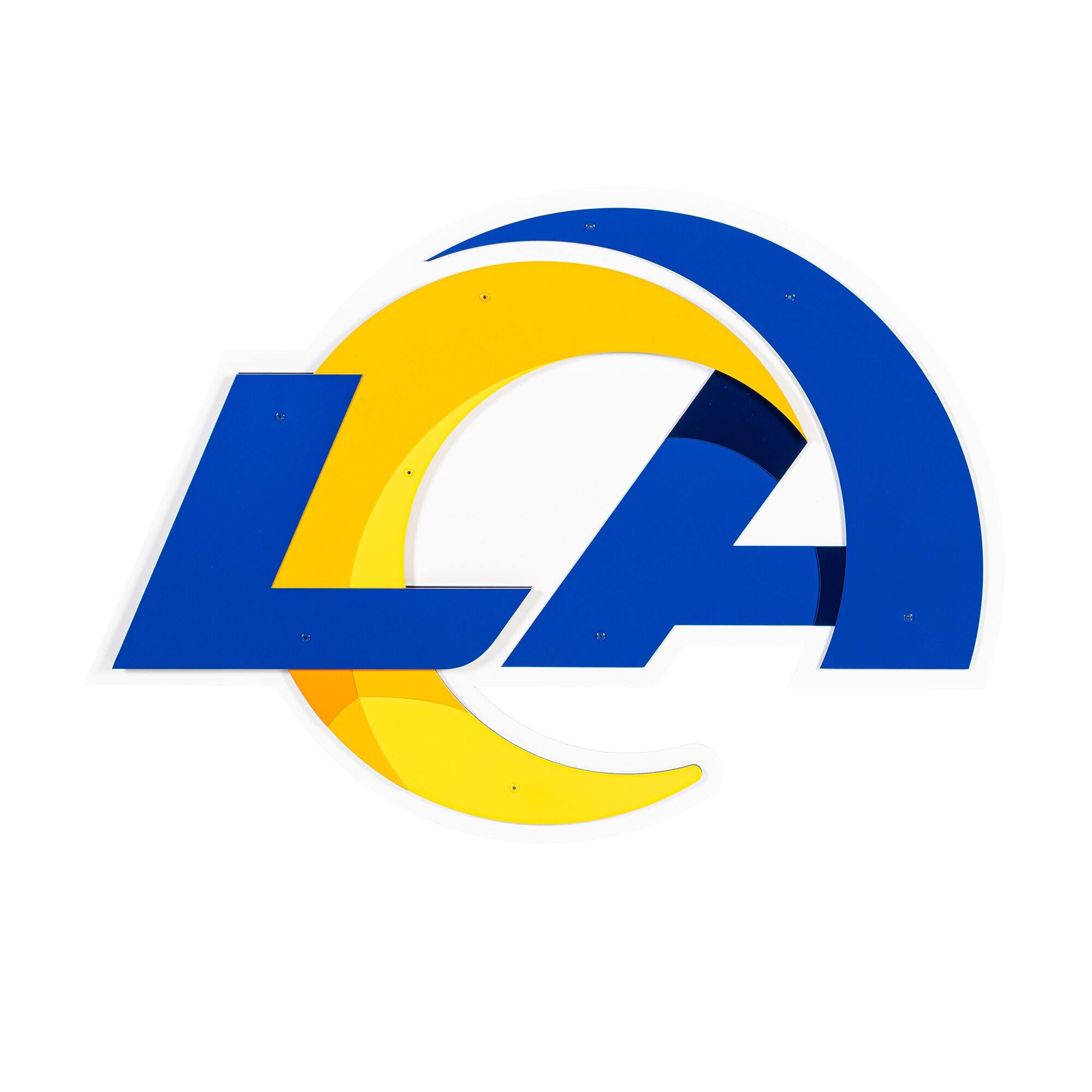Evergreen Enterprises - Los Angeles Rams 23" Layered Metal Wall Art Sign - Multicolor
