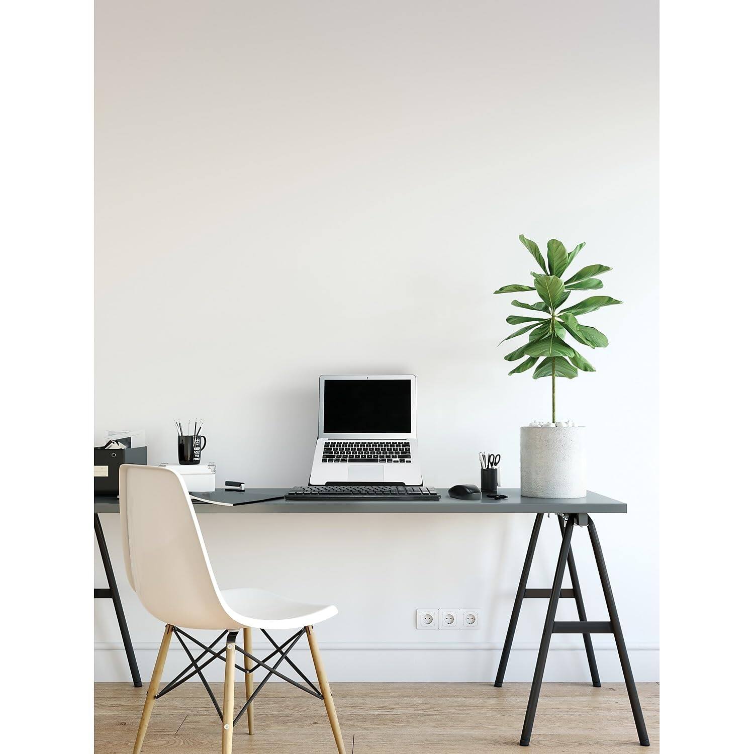 Alt View 1. HongFei - Metal Art Ventilated Adjustable Laptop Stand - Black.