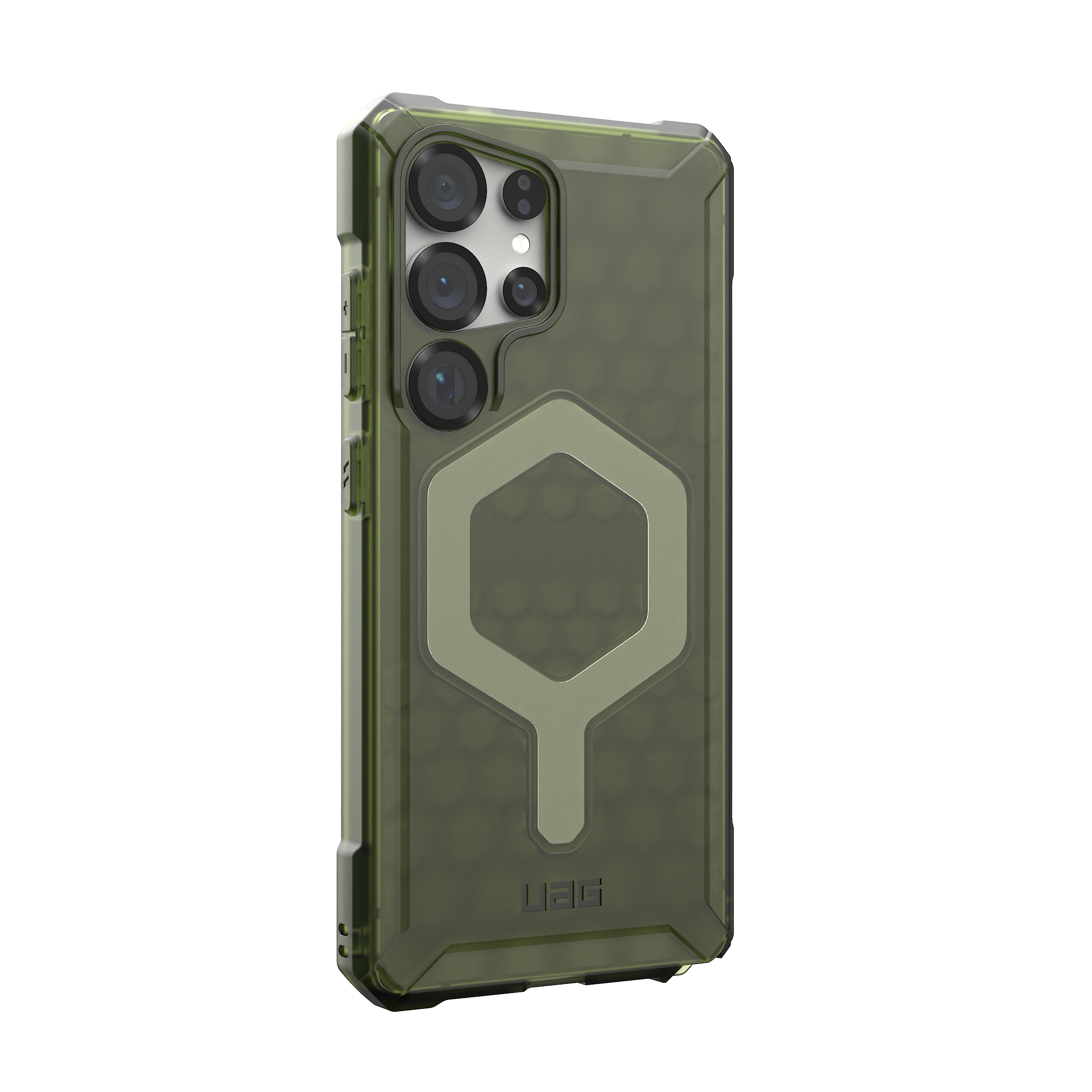 Alt View 2. UAG - Essential Armor Series Case with Magnet for Galaxy S25 Ultra - Translucent Olive.