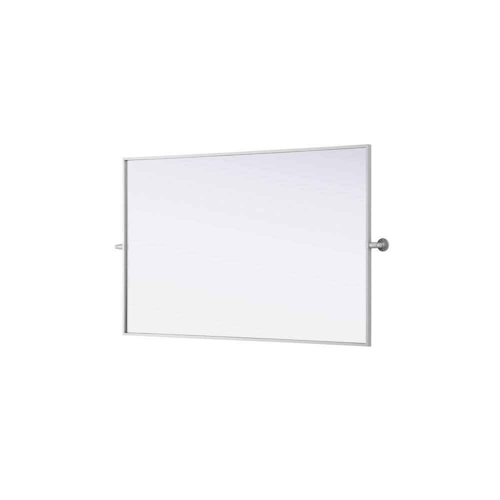 Alt View 2. Elegant Kitchen and Bath - Amoura 48X30 Pivot Mirror In Silver - Silver.