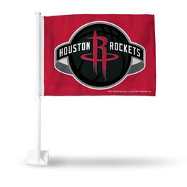 Rico Industries - Houston Rockets 14x19 Double Sided Window Mount Car Flag - Multi