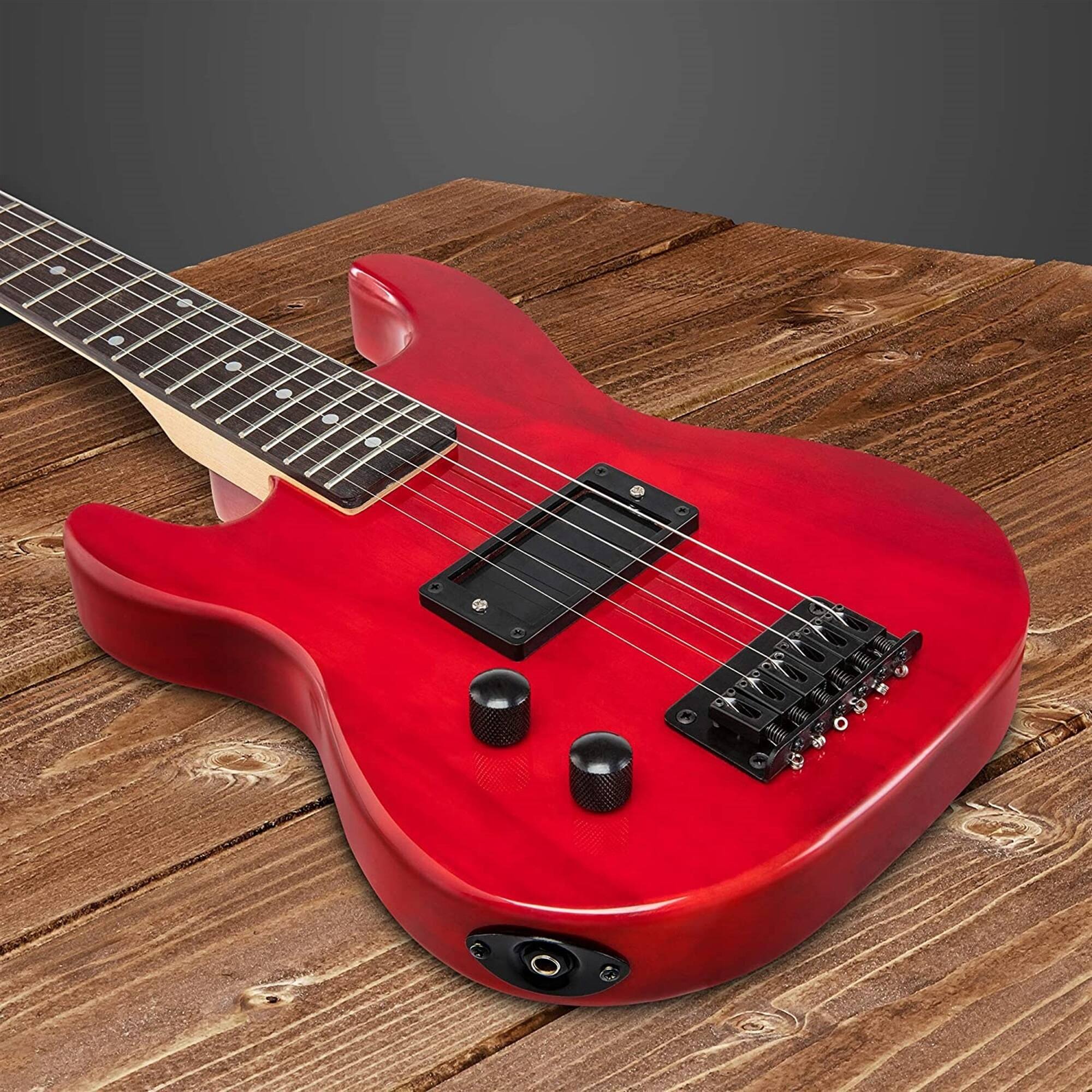 Alt View 4. Lyxpro - 30" Left Handed Electric Guitar Kit with Amp, Picks, Strap, Tuner, Cable & Case - Red.