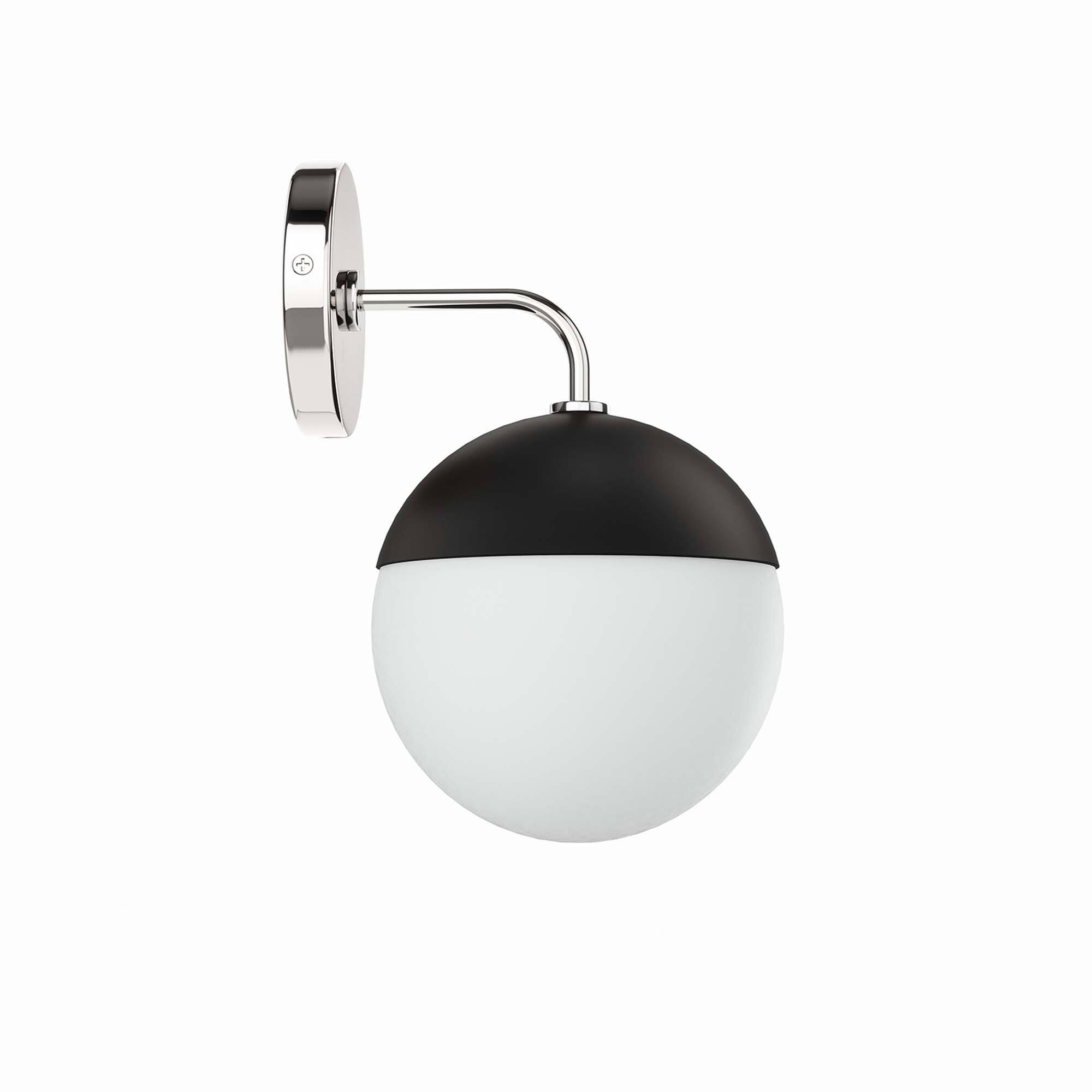 Angle. Modway - Stellar 1-Light Wall Sconce by Modway - Opal Polished Nickel.
