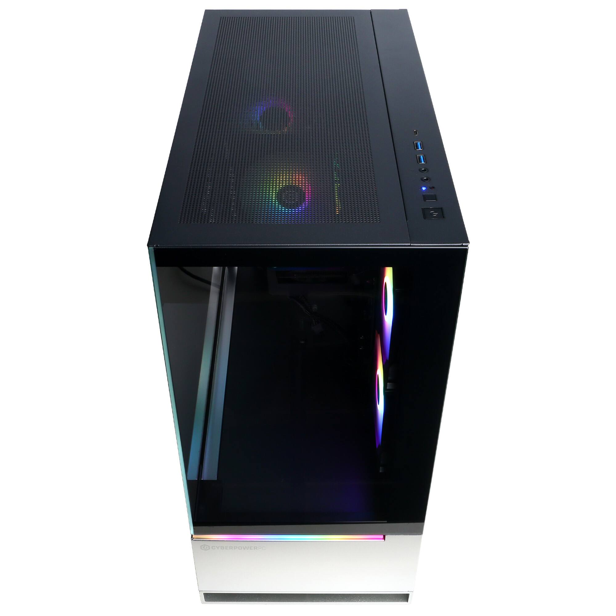 Alt View 12. CyberPowerPC - Gaming Desktop - AMD Ryzen 7 8700F - NVIDIA GeForce RTX 5060 Ti 8GB - 16GB DDR5 - 2TB PCIe 4.0 SSD - Black.